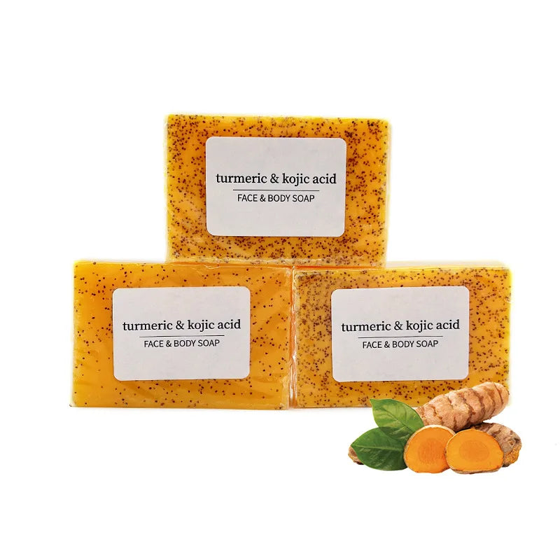 Savon artisanal au curcuma et a l'acide kojique - Visage & Corps